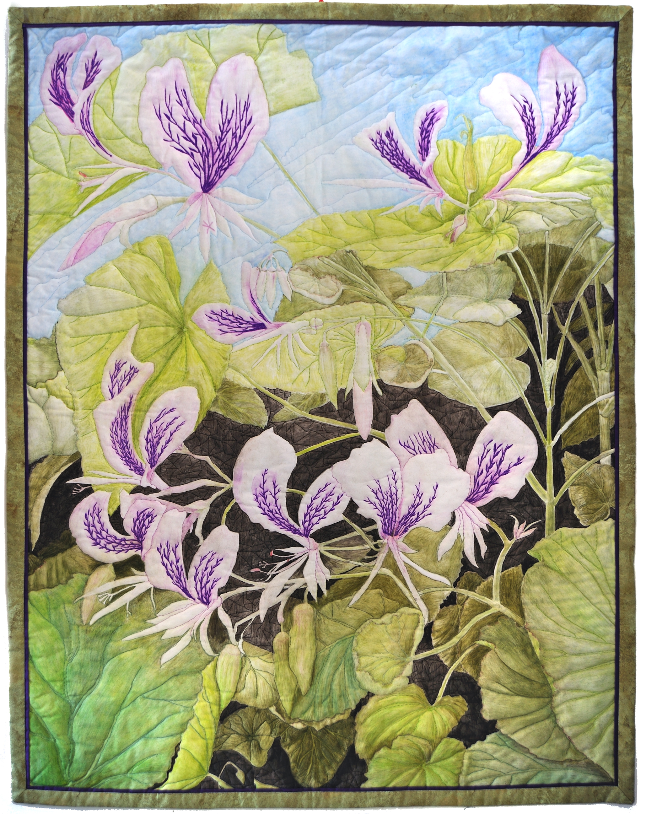 a painted quilt
